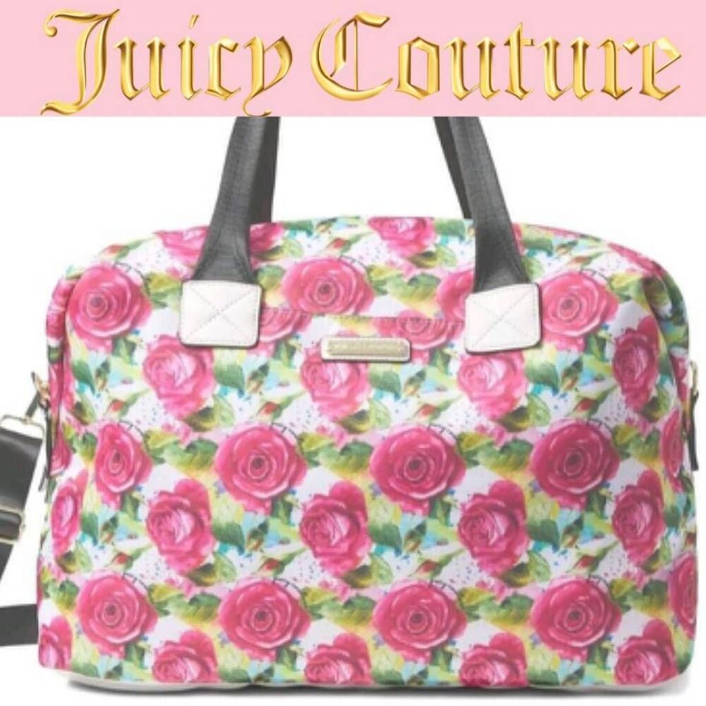 Juicy Couture Multi Rose Best Seller Word Play Overnighter